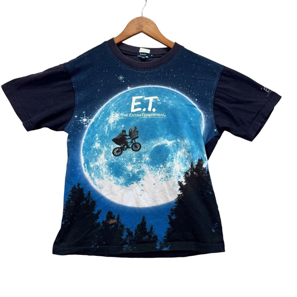 RARE Vintage 1980s E.T. Moon Bike Ride T Shirt 80s Movie Bossini Sz M